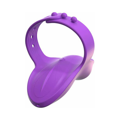 PIPEDREAM - FANTASÍA PARA ELLA VIBRADOR DE SILICONA AJUSTABLE RECARGABLE CON FORMA DE DEDO MORADO