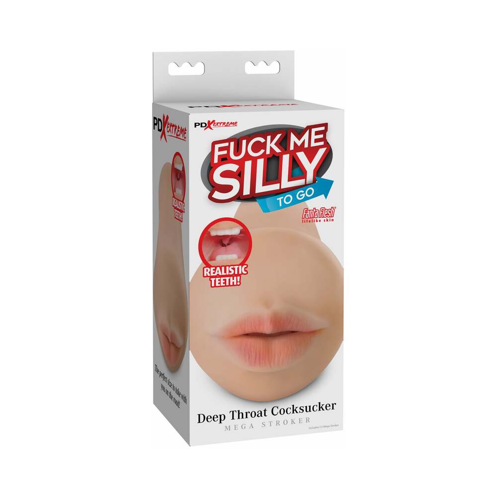 PDX BRANDS - PDX FUCK ME SILLY TO GO DEEP THROAT COCKSUCKER ORAL MEGA STROKER BEIGE