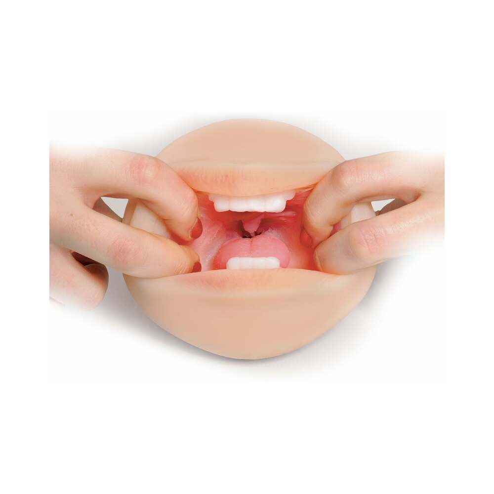 PDX BRANDS - PDX FUCK ME SILLY TO GO DEEP THROAT COCKSUCKER ORAL MEGA STROKER BEIGE