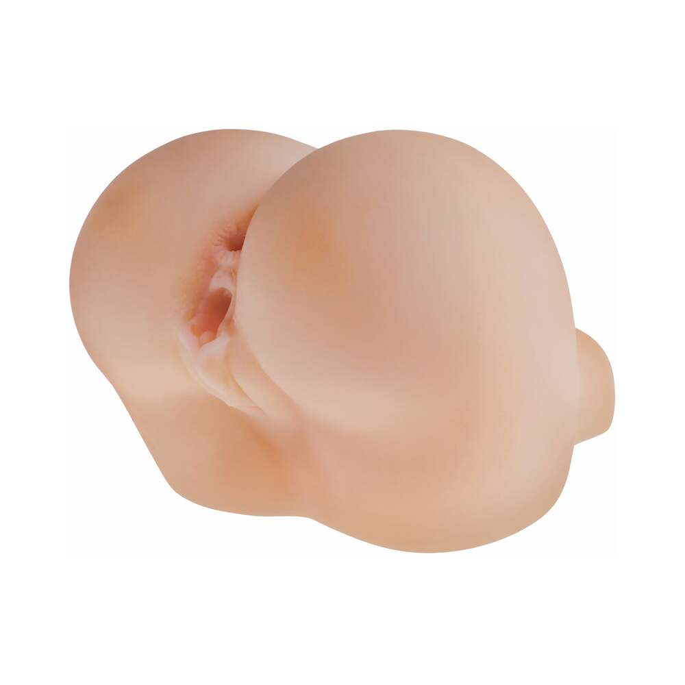 PDX BRANDS - PDX FUCK ME SILLY TO GO PETITE FANTASY BUBBLE BUTT DUAL ENTRY STROKER BEIGE