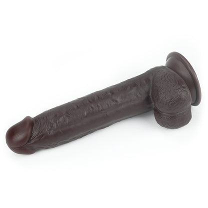 LOVETOY - 9,0'' SLIDING SKIN DUAL LAYER DONG BLACK