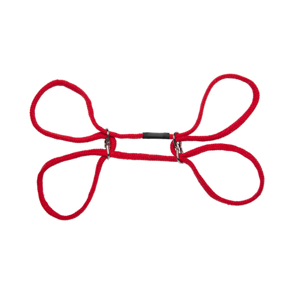 JAPANESE STYLE BONDAGE - 100% COTTON WRIST OR ANKLE COTTON CUFFS RED