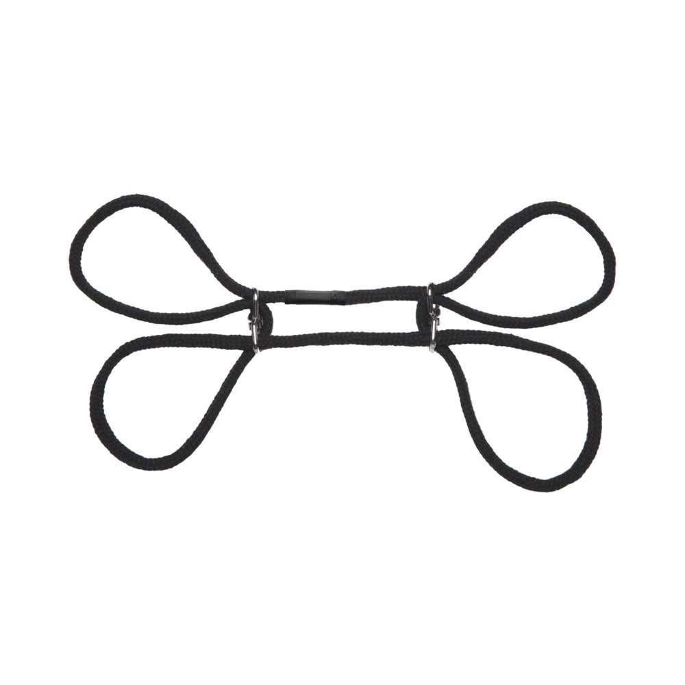 JAPANESE STYLE BONDAGE - 100% COTTON WRIST OR ANKLE COTTON CUFFS BLACK