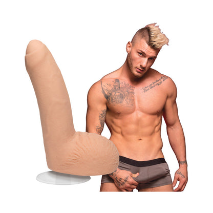 SIGNATURE COCKS - WILLIAM SEED - 8IN ULTRASKYN COCK W/REMOVABLE VAC-U-LOCK SUCTION CUP VANILLA