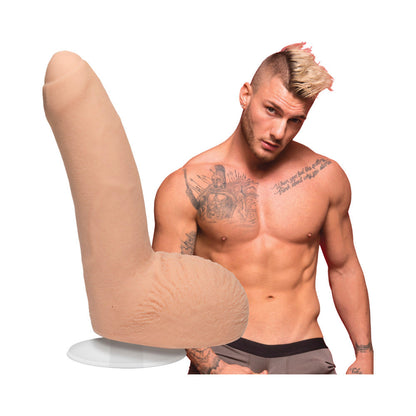 SIGNATURE COCKS - WILLIAM SEED - 8IN ULTRASKYN COCK W/REMOVABLE VAC-U-LOCK SUCTION CUP VANILLA
