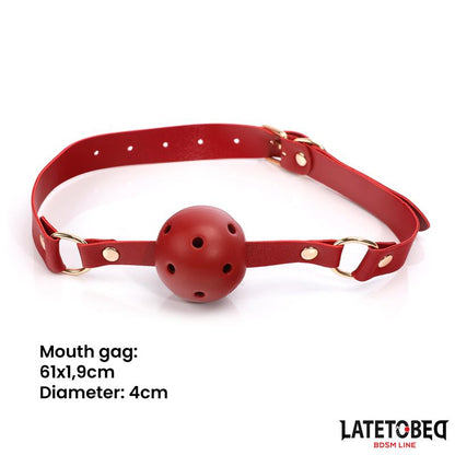 LATETOBED BDSM LINE - 7 PCS BONDAGE SET WITH CARRY BAG RED