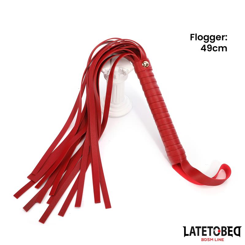 LATETOBED BDSM LINE - 7 PCS BONDAGE SET WITH CARRY BAG RED