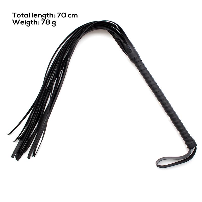 LATETOBED BDSM LINE - 7 RIVET FLOGGER 70 CM