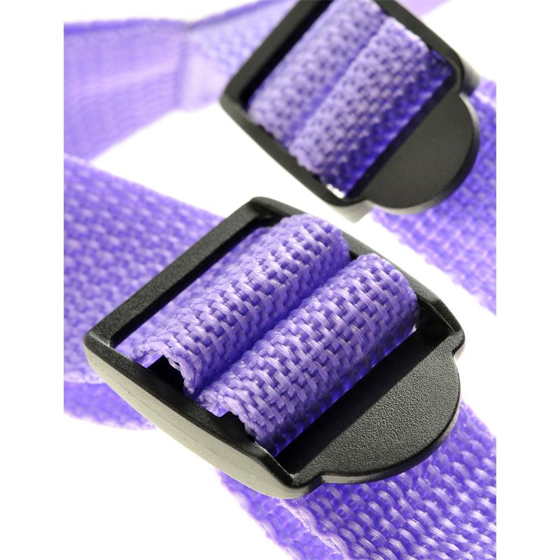 DILLIO - 7 STRAP-ON SUSPENDER HARNESS SET PURPLE