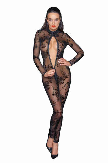 NOIR HANDMADE - LONG TULLE OVERALL WITH 3 WAY ZIPPER - XL