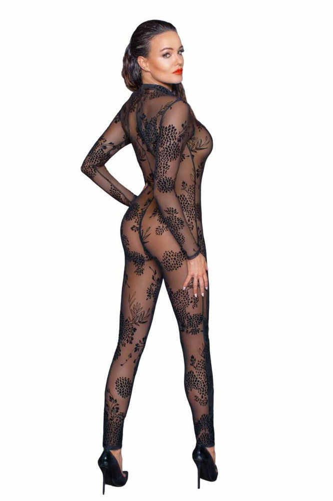 NOIR HANDMADE - LONG TULLE OVERALL WITH 3 WAY ZIPPER - XL