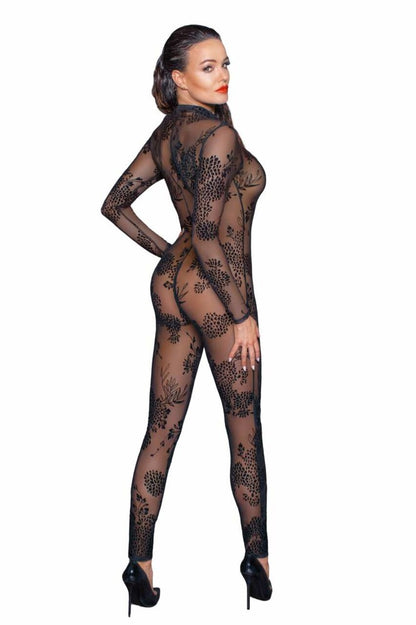 NOIR HANDMADE - LONG TULLE OVERALL WITH 3 WAY ZIPPER - XL