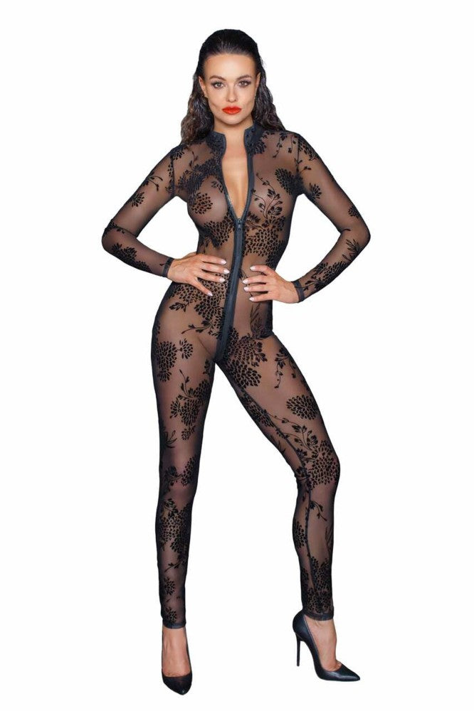 NOIR HANDMADE - LONG TULLE OVERALL WITH 3 WAY ZIPPER - XL