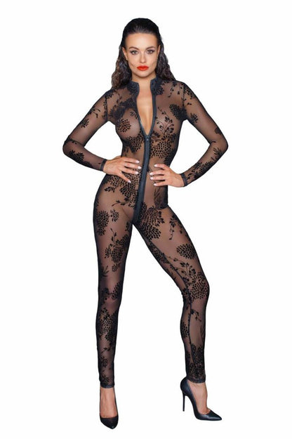 NOIR HANDMADE - LONG TULLE OVERALL WITH 3 WAY ZIPPER - XL