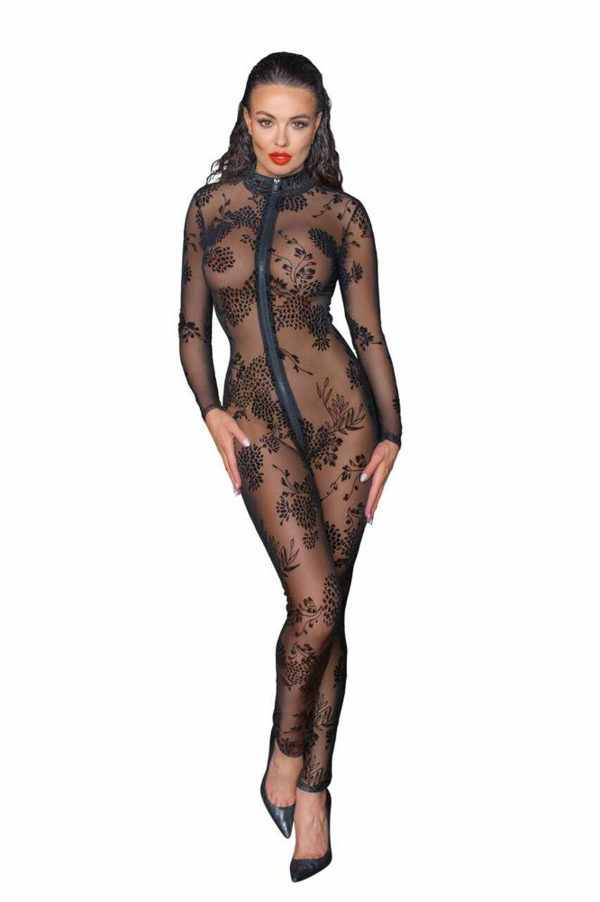 NOIR HANDMADE - LONG TULLE OVERALL WITH 3 WAY ZIPPER - XL