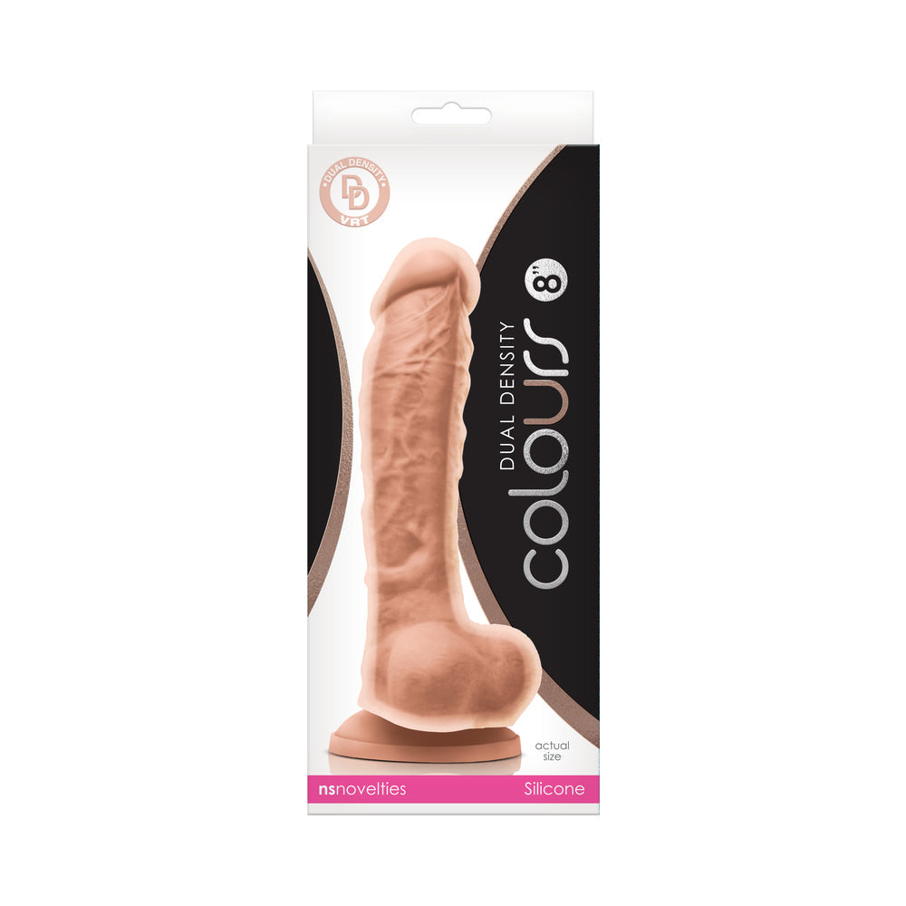 NS NOVELTIES - COLOURS DUAL DENSITY 8 IN. DILDO