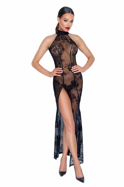 NOIR HANDMADE - LONG TULLE DRESS - L