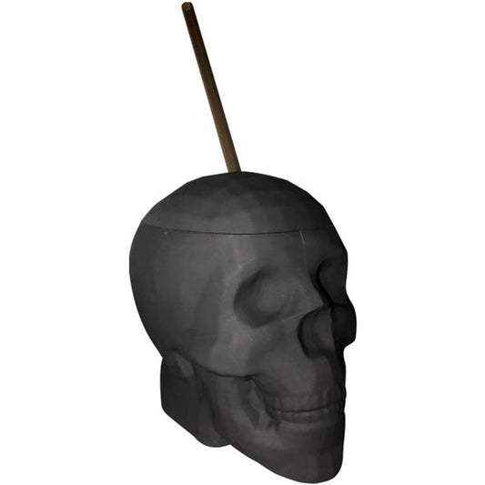 BLACK  MATTE SKULL CUP