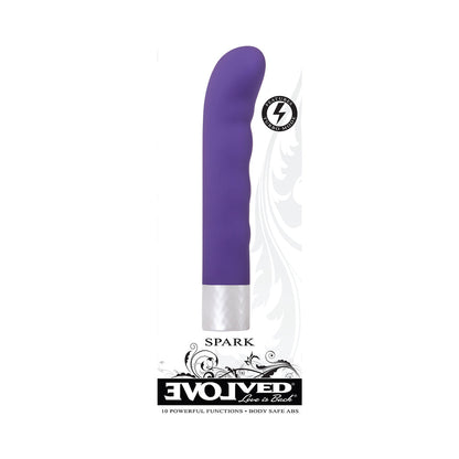 EVOLVED SPARK RECHARGEABLE G-SPOT VIBRATOR PURPLE