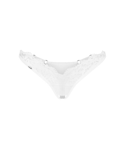 OBSESSIVE - ARROWEL WHITE CROTCHLESS THONG S/M