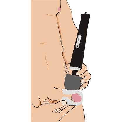 WAND ESSENTIALS VIBRA-STROKE WRAPPED WAND ATTACHMENT