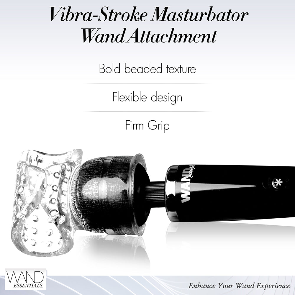 WAND ESSENTIALS VIBRA-STROKE WRAPPED WAND ATTACHMENT