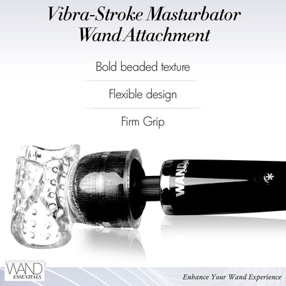 WAND ESSENTIALS VIBRA-STROKE WRAPPED WAND ATTACHMENT