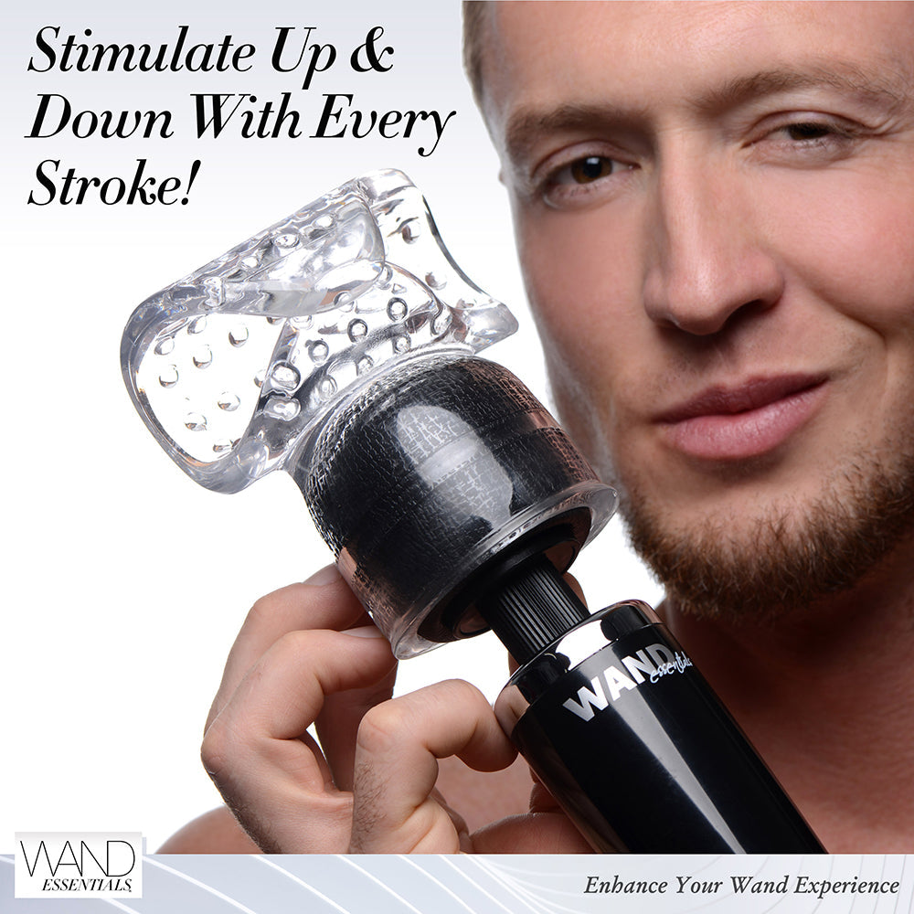 WAND ESSENTIALS VIBRA-STROKE WRAPPED WAND ATTACHMENT