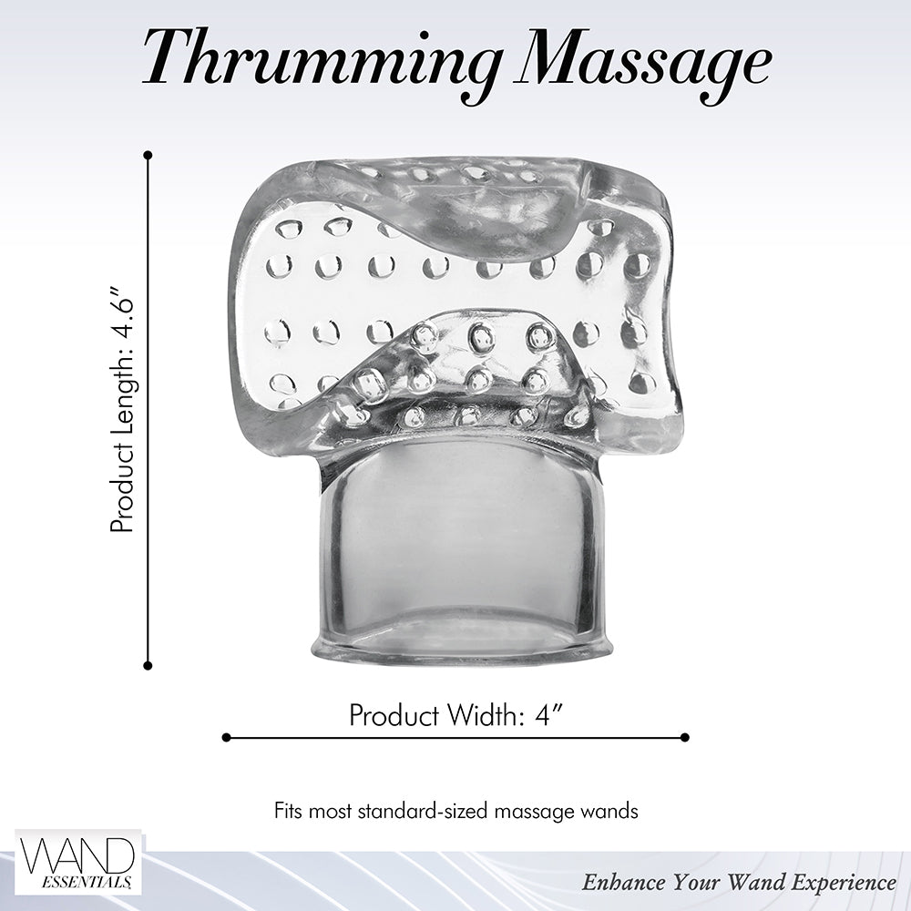 WAND ESSENTIALS VIBRA-STROKE WRAPPED WAND ATTACHMENT