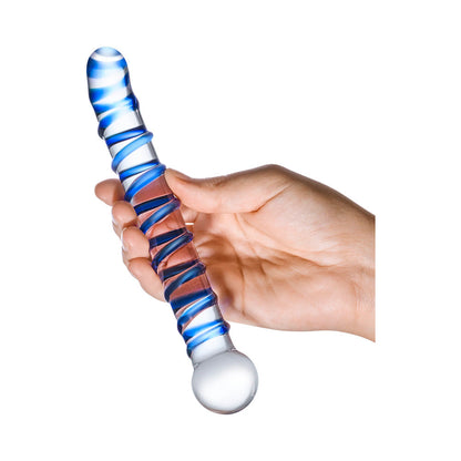 ELECTRIC EEL - GLAS MR. SWIRLY 6.5 IN. G-SPOT GLASS DILDO