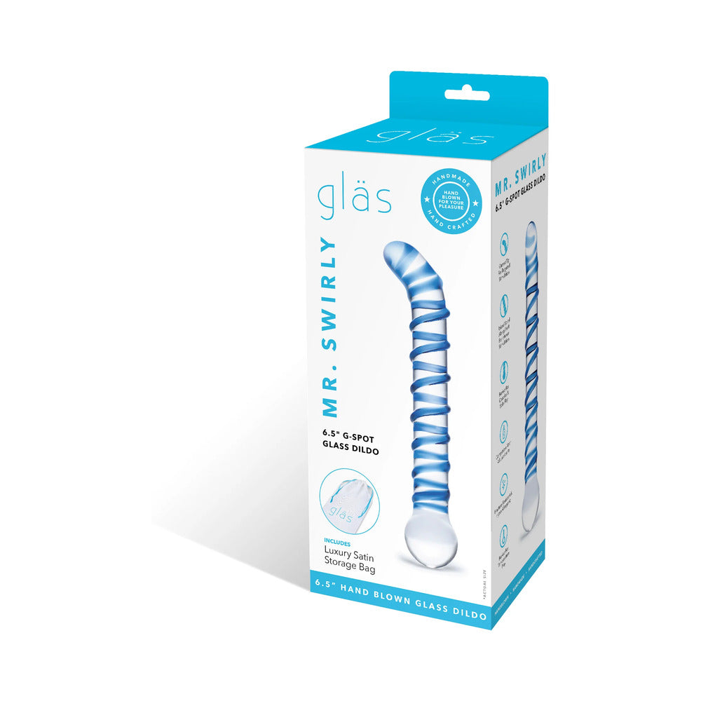 ELECTRIC EEL - GLAS MR. SWIRLY 6.5 IN. G-SPOT GLASS DILDO