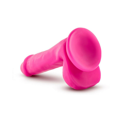 COLORETE - DILDO POSICIONABLE DE DOBLE DENSIDAD CON TESTÍCULOS AU NATUREL BOLD DELIGHT 6 PULGADAS ROSA