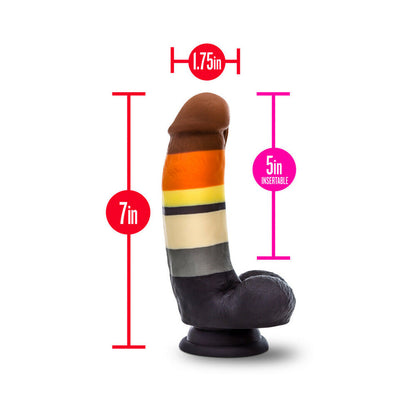 BLUSH - AVANT PRIDE P9 BEAR 7 IN. SILICONE DILDO WITH BALLS