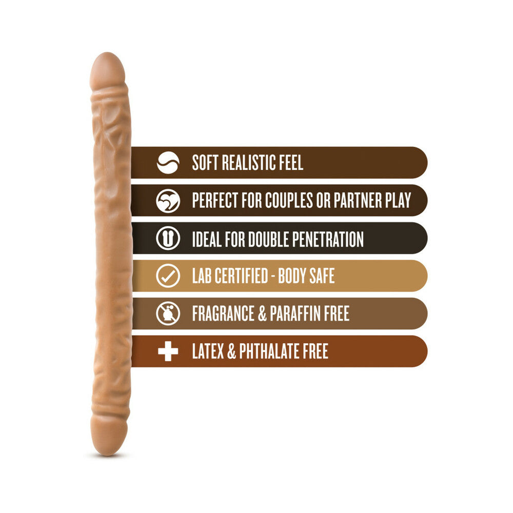 DR. SKIN 18 IN. DOUBLE DILDO TAN