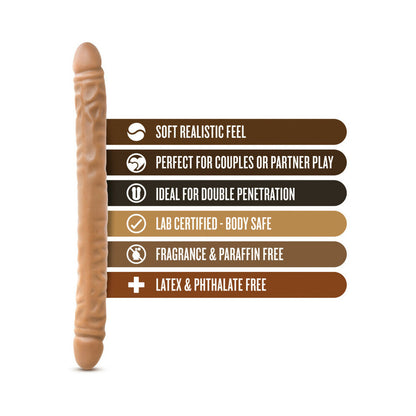 DR. SKIN 18 IN. DOUBLE DILDO TAN
