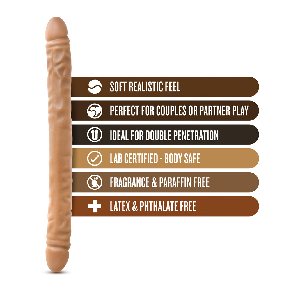 BLUSH - DR. SKIN 18 IN. DOUBLE DILDO