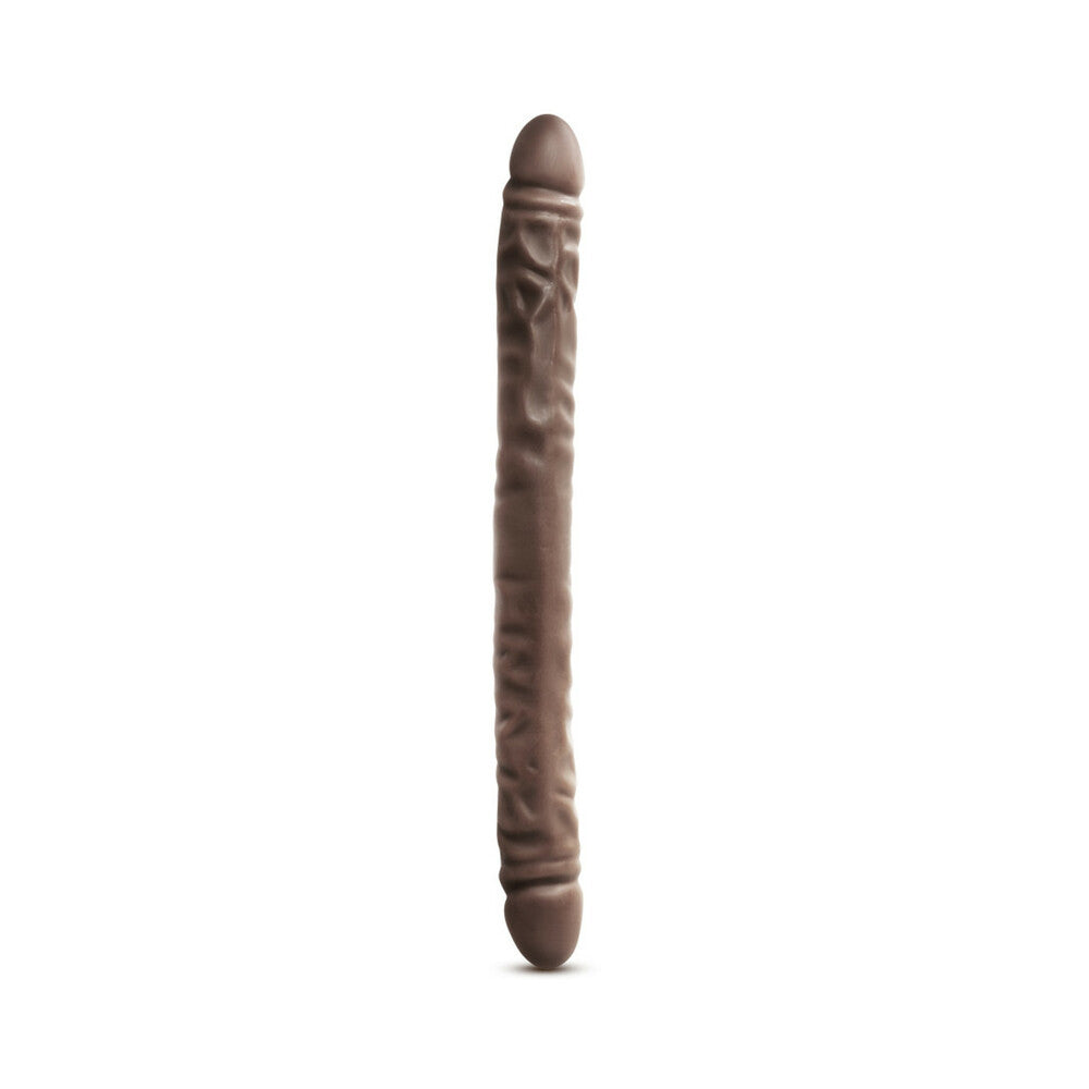 DR. SKIN 18 IN. DOUBLE DILDO BROWN