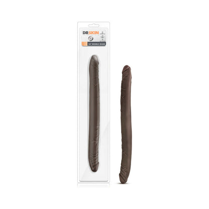 DR. SKIN 16 IN. DOUBLE DILDO BROWN