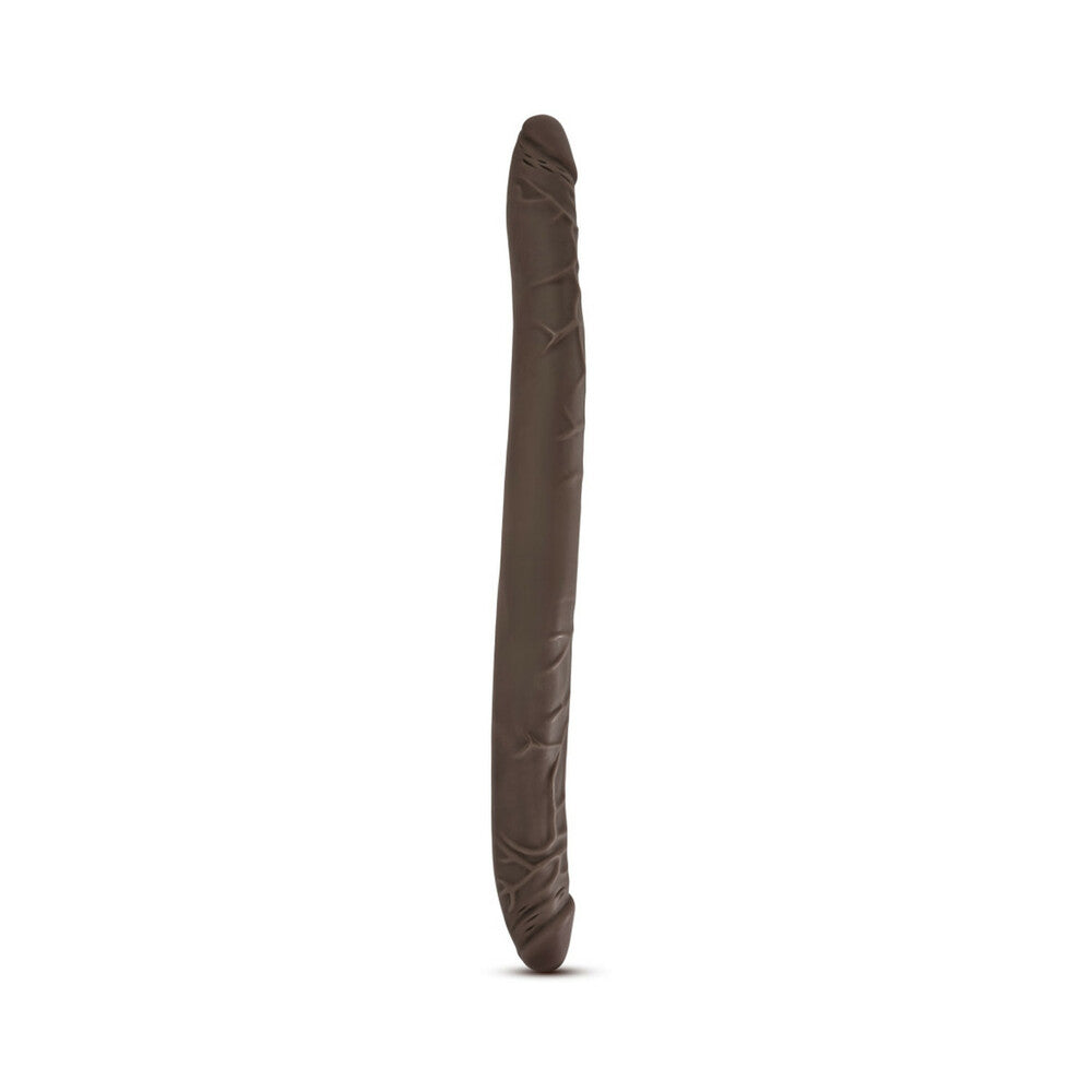 DR. SKIN 16 IN. DOUBLE DILDO BROWN