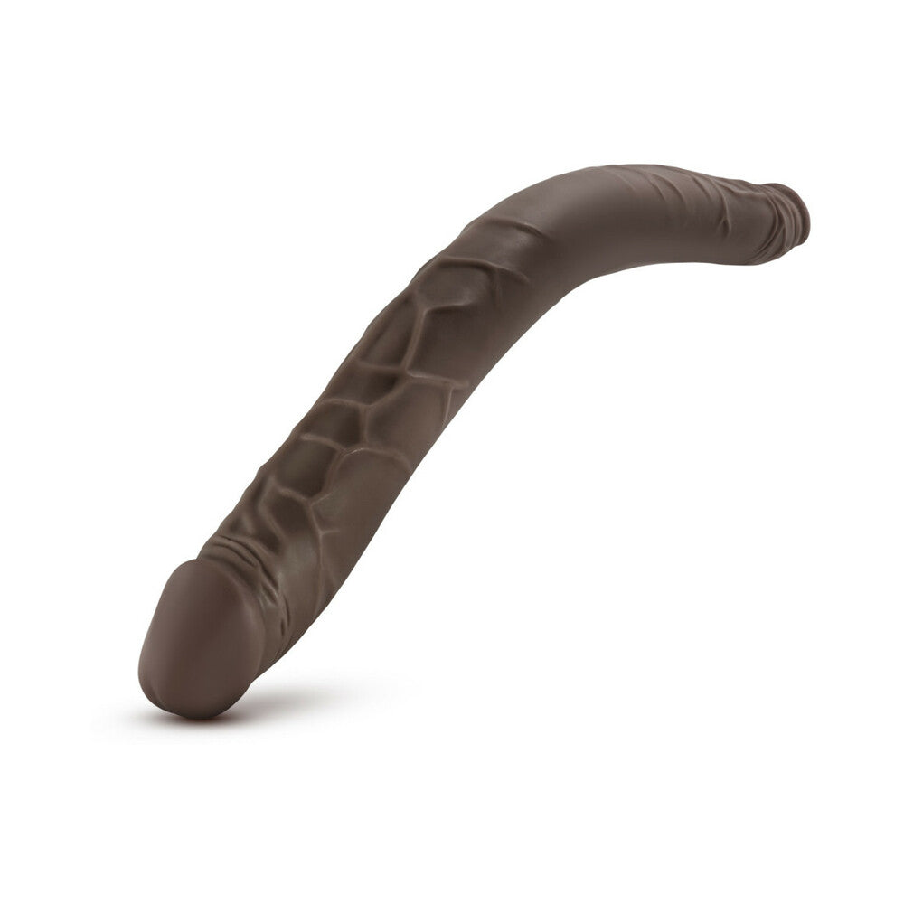 DR. SKIN 16 IN. DOUBLE DILDO BROWN