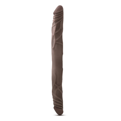 DR. SKIN 14 IN. DOUBLE DILDO BROWN