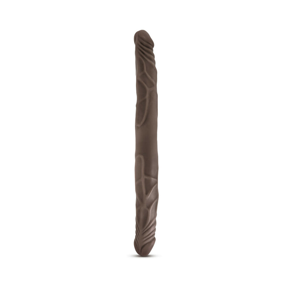 DR. SKIN 14 IN. DOUBLE DILDO BROWN