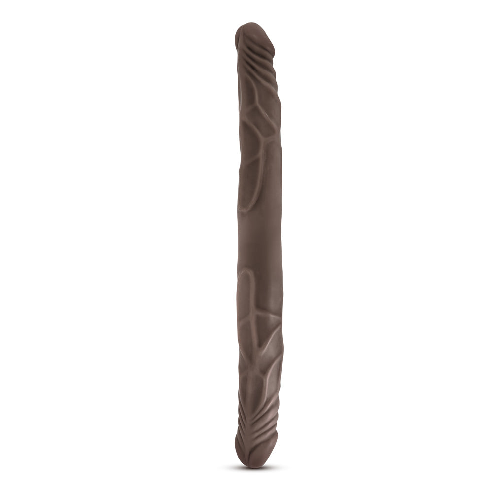 DR. SKIN 14 IN. DOUBLE DILDO BROWN