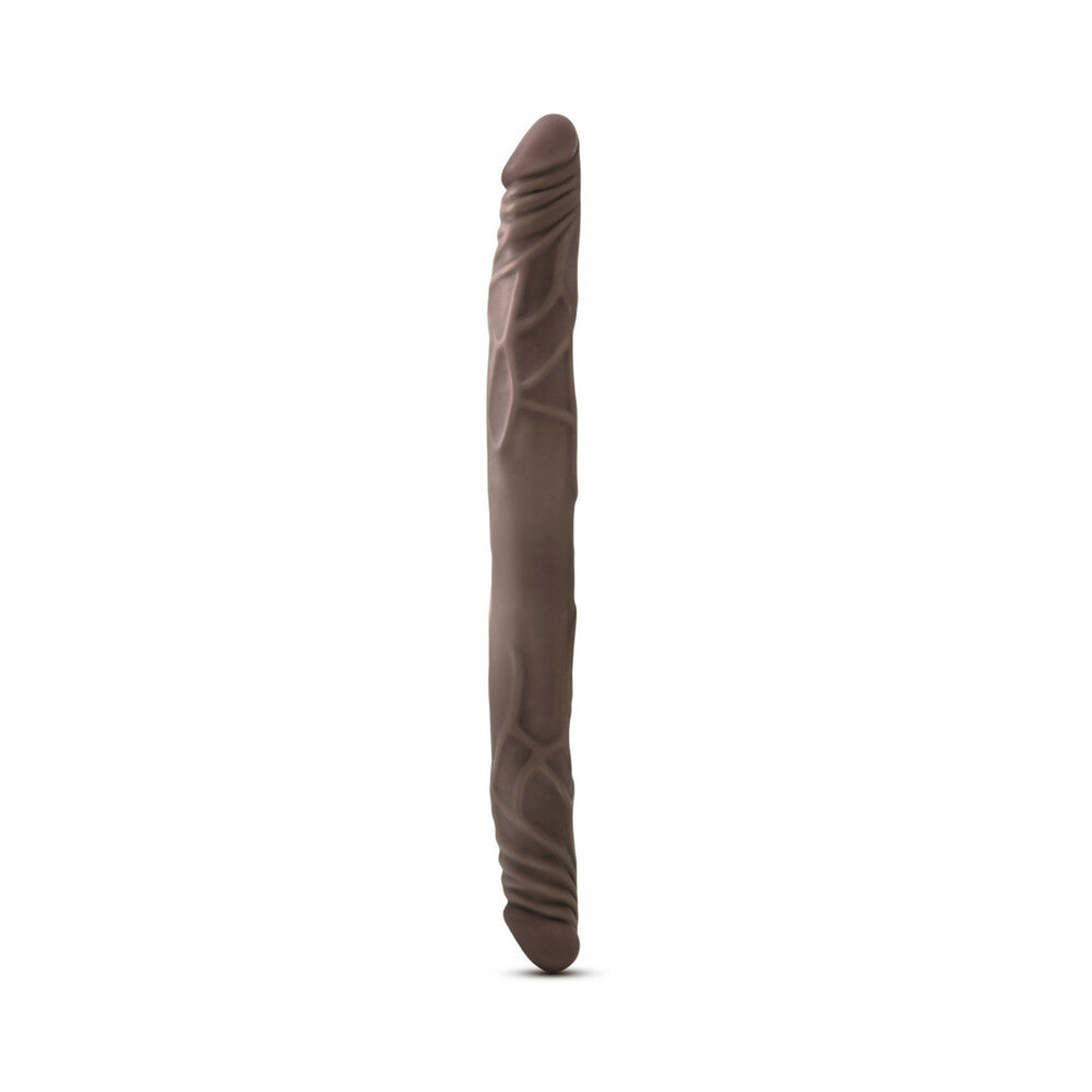 DR. SKIN 14 IN. DOUBLE DILDO BROWN