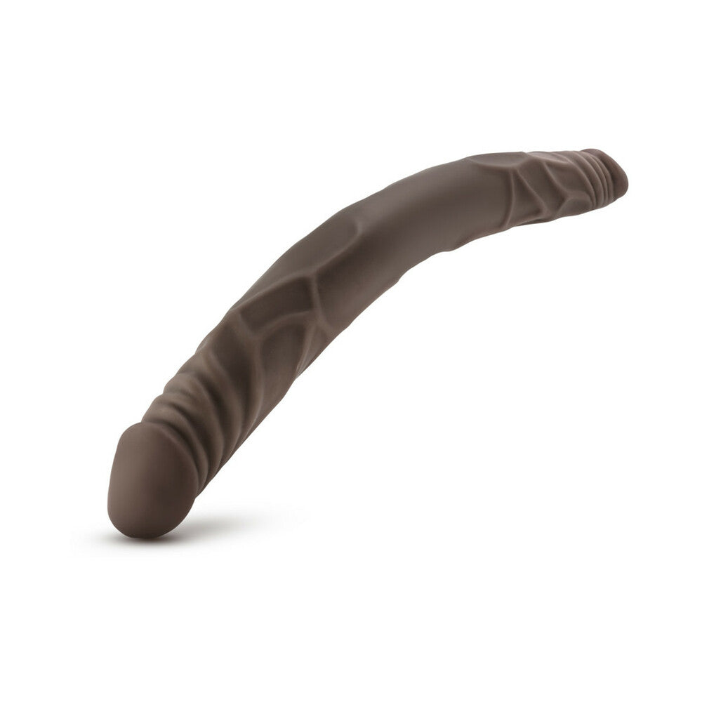 DR. SKIN 14 IN. DOUBLE DILDO BROWN