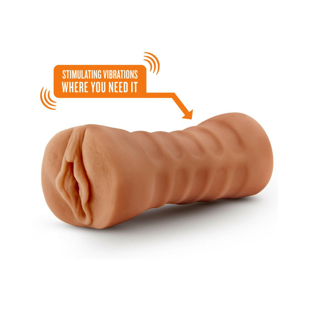 BLUSH - M FOR MEN SOFIA VAGINA STROKER WITH BULLET VIBRATOR TAN