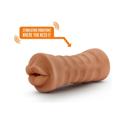 BLUSH - M FOR MEN ISABELLA ORAL STROKER WITH BULLET VIBRATOR TAN