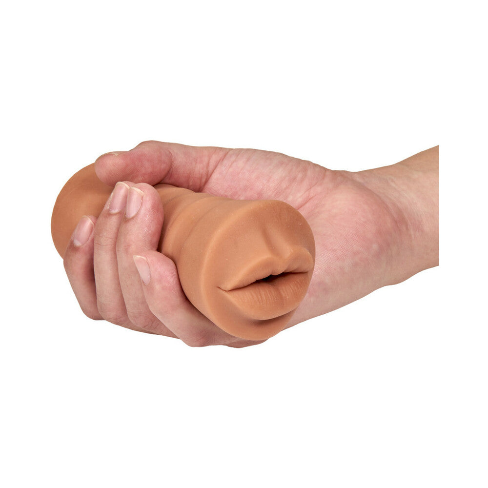 BLUSH - M FOR MEN ISABELLA ORAL STROKER WITH BULLET VIBRATOR TAN