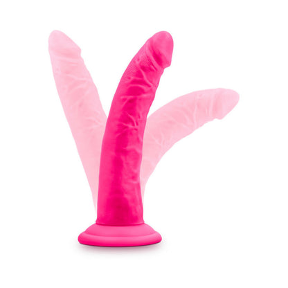 BLUSH - NEO ELITE 7.5 IN. SILICONE DUAL DENSITY DILDO NEON