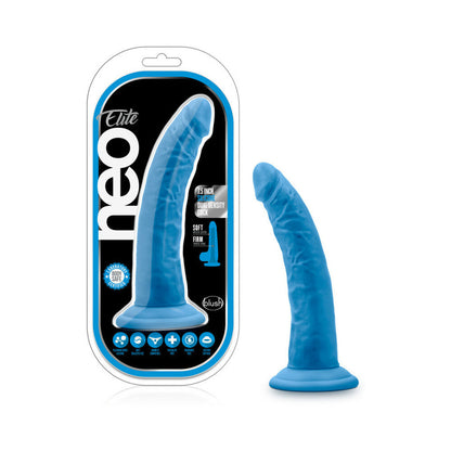 BLUSH - NEO ELITE 7.5 IN. SILICONE DUAL DENSITY DILDO NEON